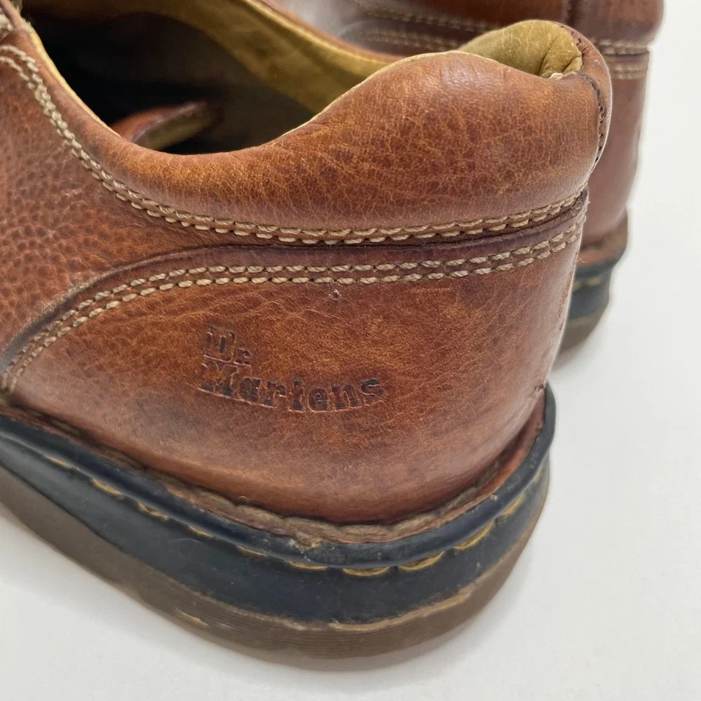 Dr Martens 11232 Brown Leather Center Seam Oxford Shoes Men 8 Dark Academia Prep